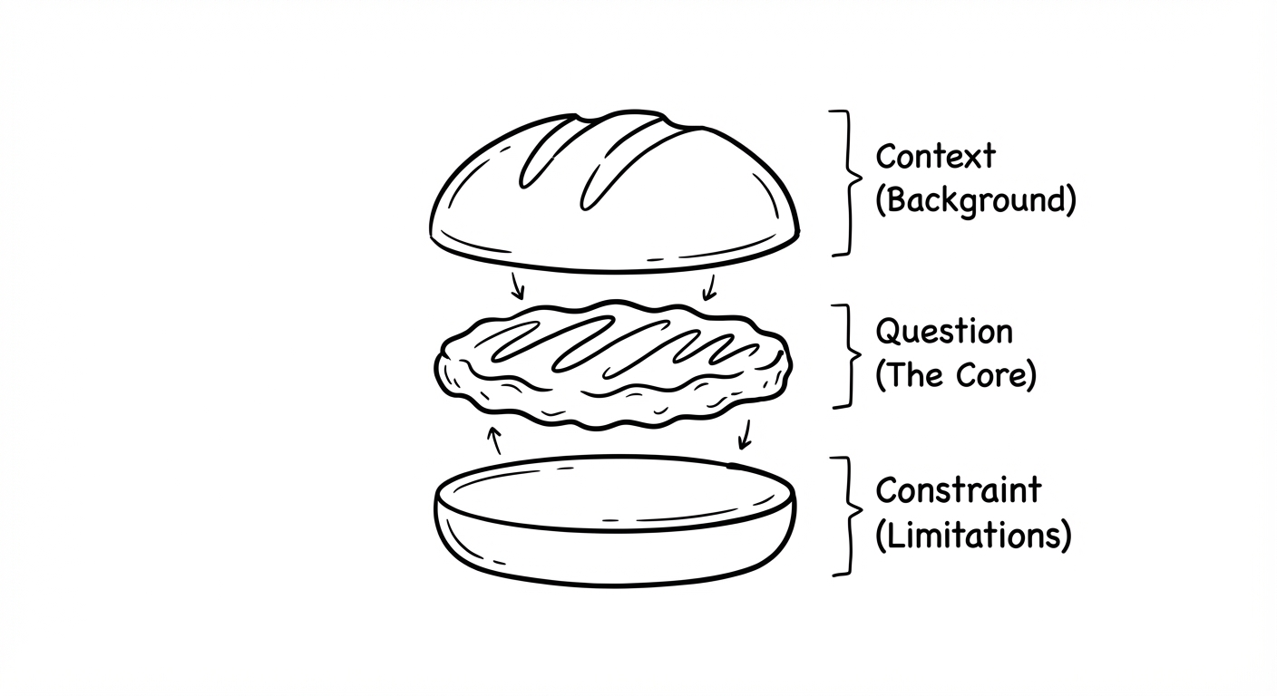 三明治提问法结构图